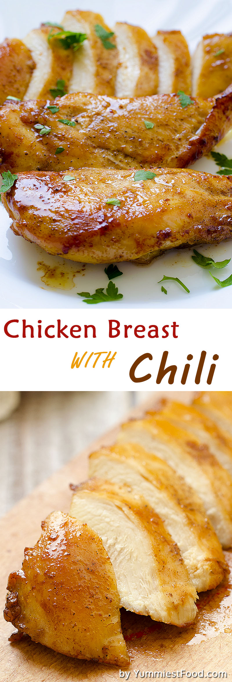 Chicken Breast With Chili - Really soft, quick and spicy