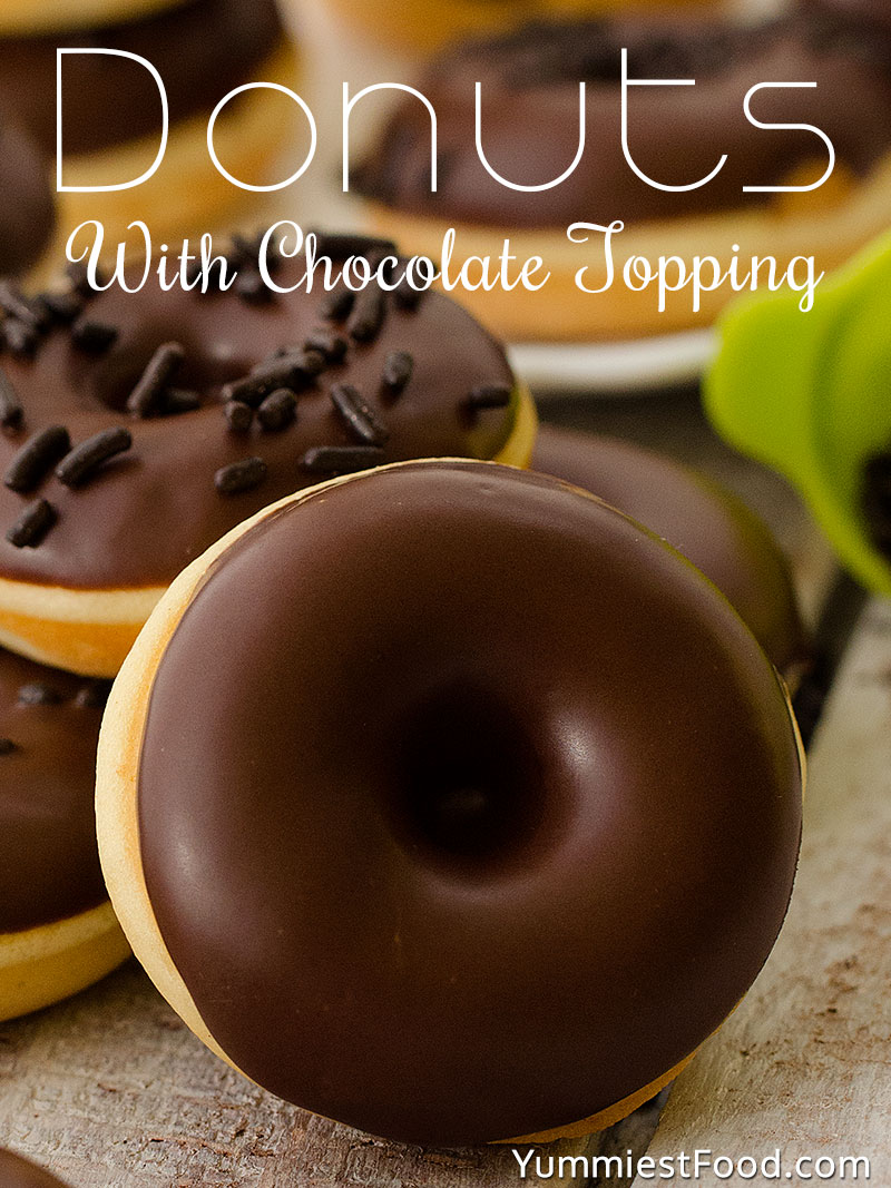 Donuts With Chocolate Topping