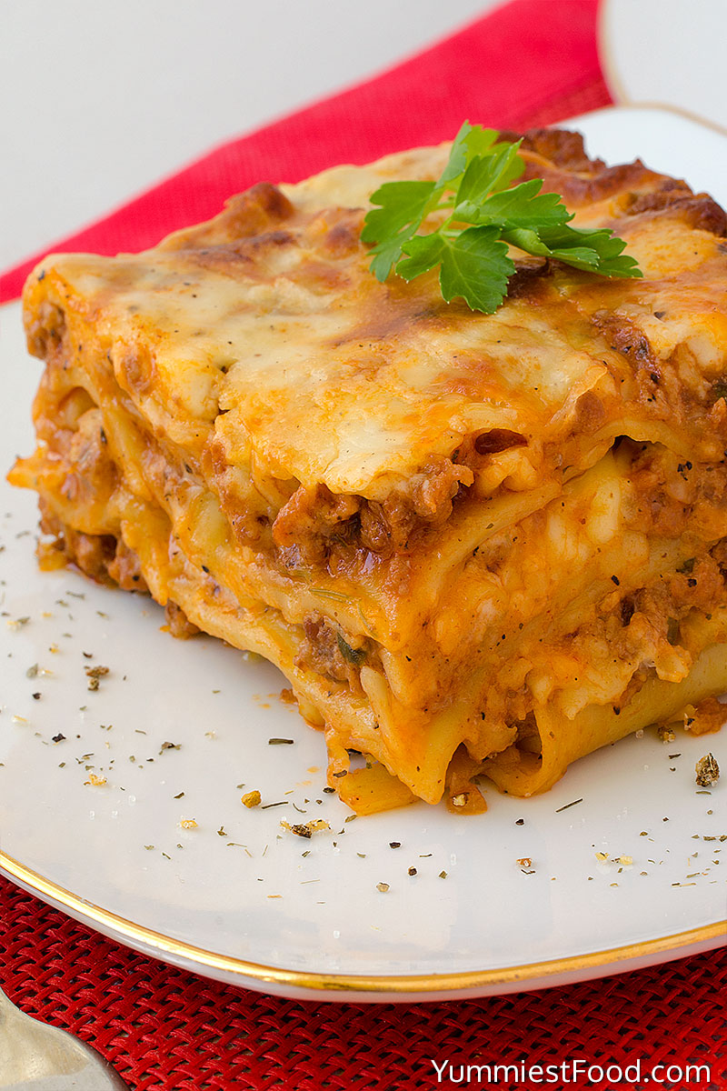 Lasagna on the Plate