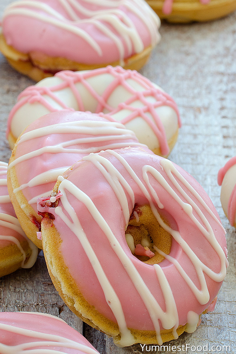Strawberry Donuts - on the Table