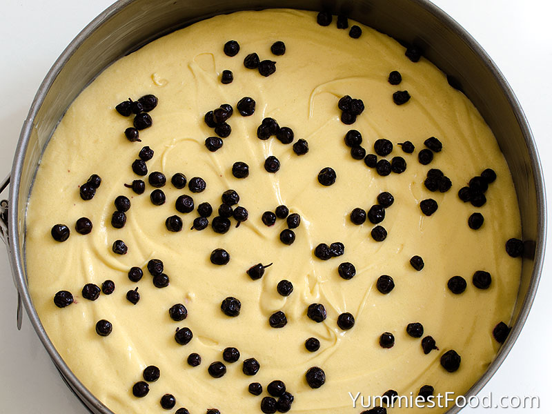 Lemon Blueberry Cake with Cream Cheese Frosting - Making - Step 1