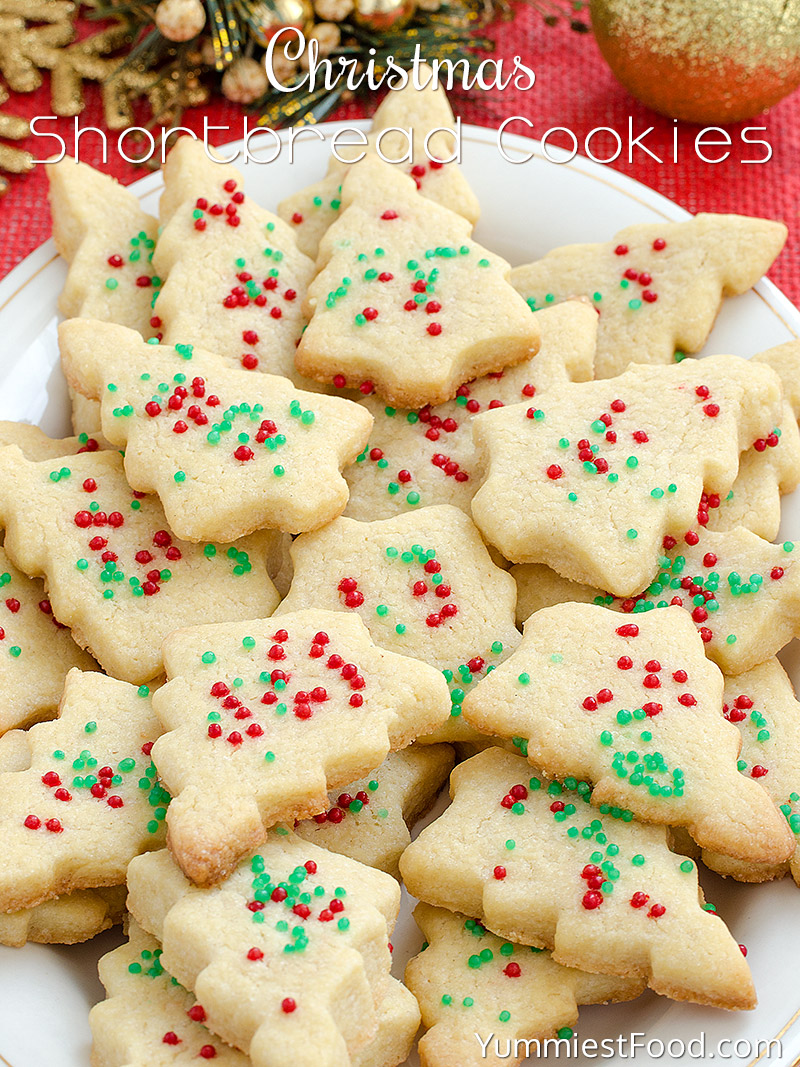 Christmas Shortbread Cookies - Recipe from Yummiest Food Cookbook