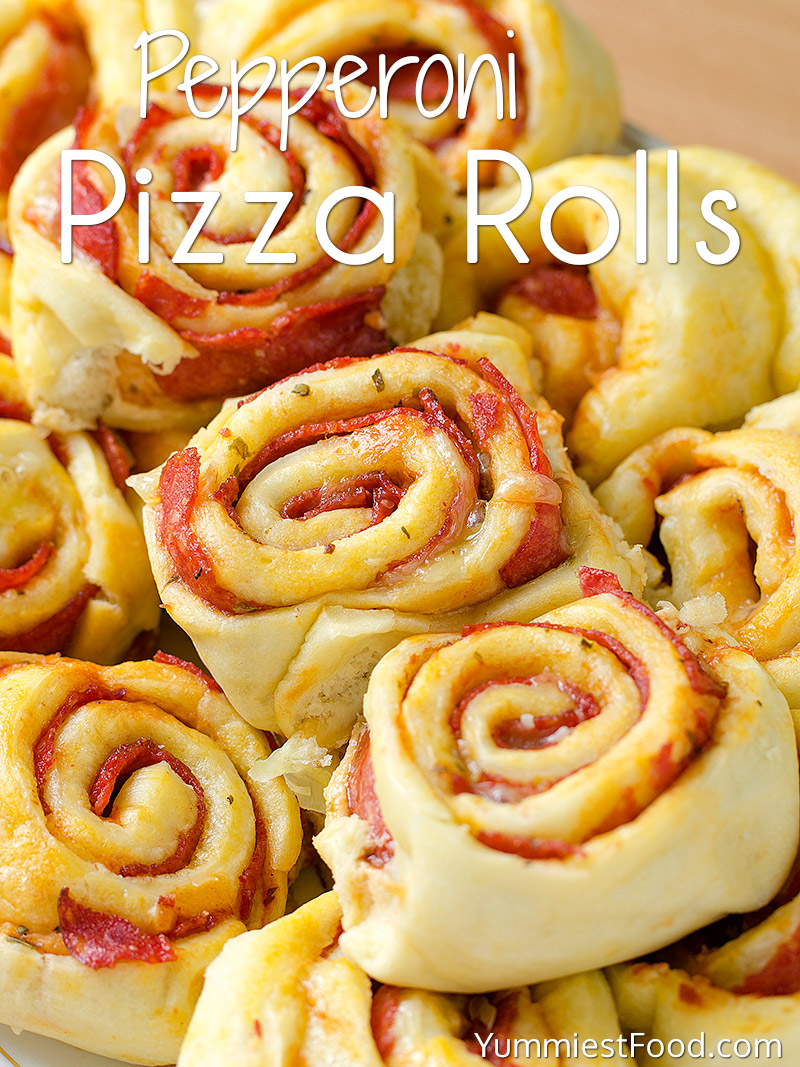 Pepperoni Pizza Rolls - Served