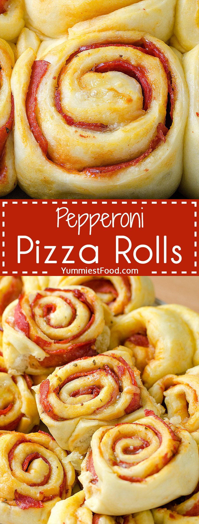 Pepperoni Pizza Rolls – so nice and easy way to enjoy pizza. These Pepperoni Pizza Rolls are perfect for every occasion.