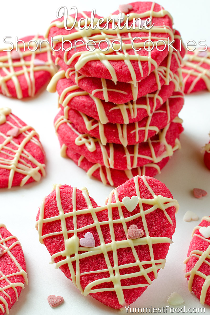 Valentine Shortbread Cookies