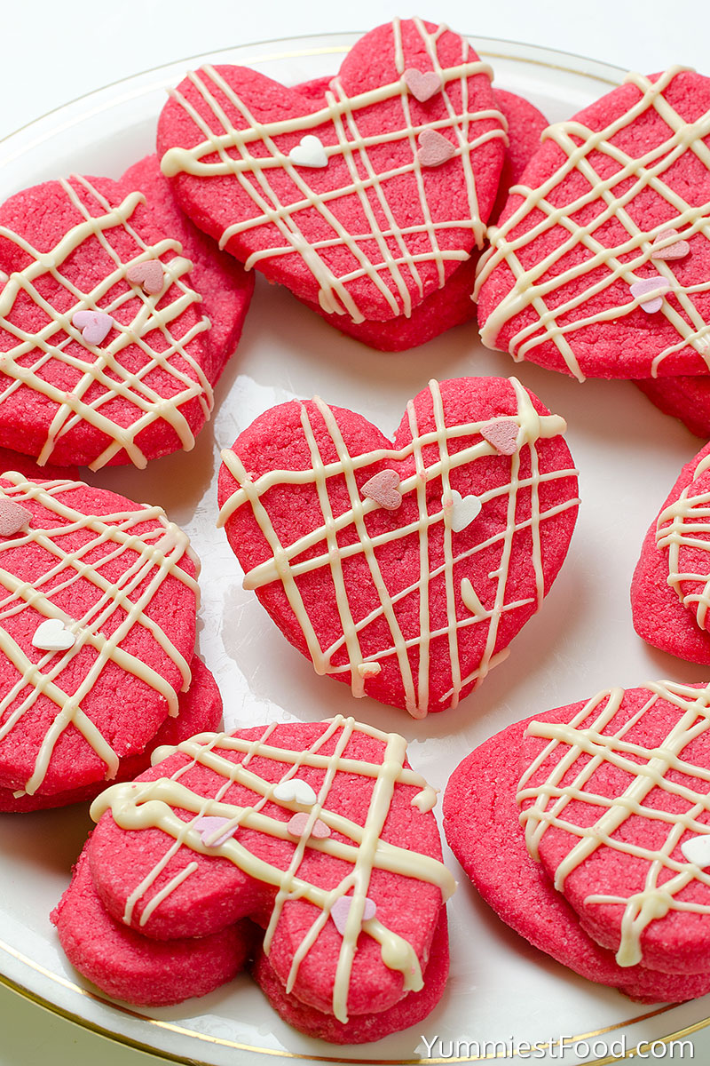 Valentine Shortbread Cookies - Served