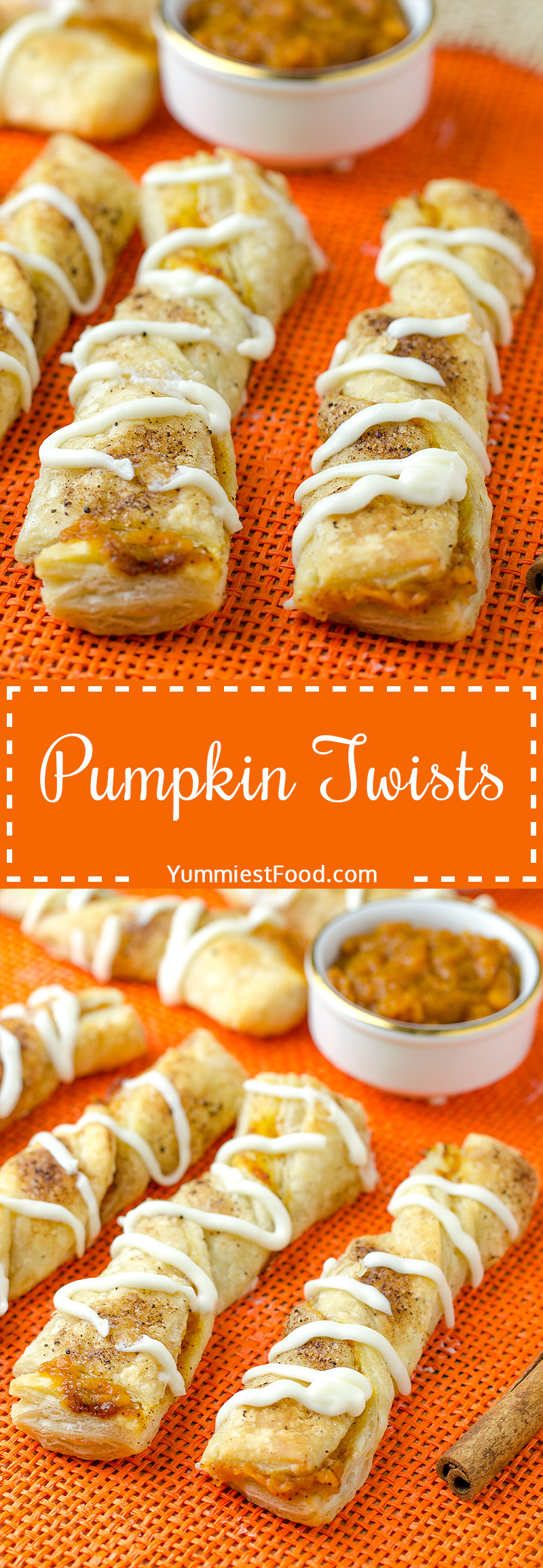 Pumpkin Twists - Perfect combination of Pumpkin and Cinnamon and perfect fall dessert 