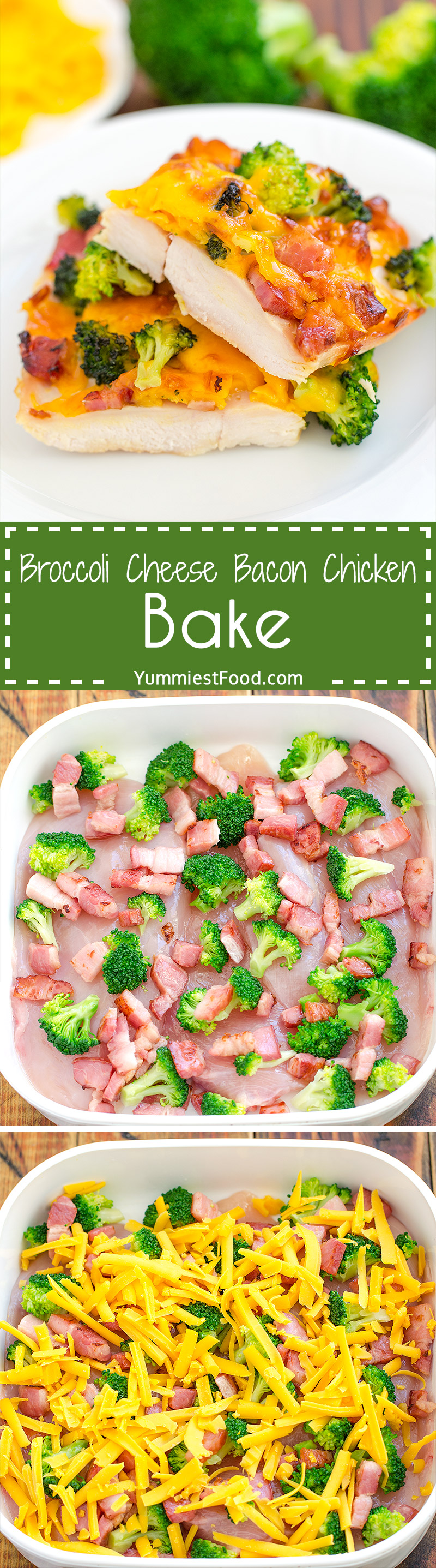 BROCCOLI CHESSE BACON CHICKEN - simple and easy meal for whole family