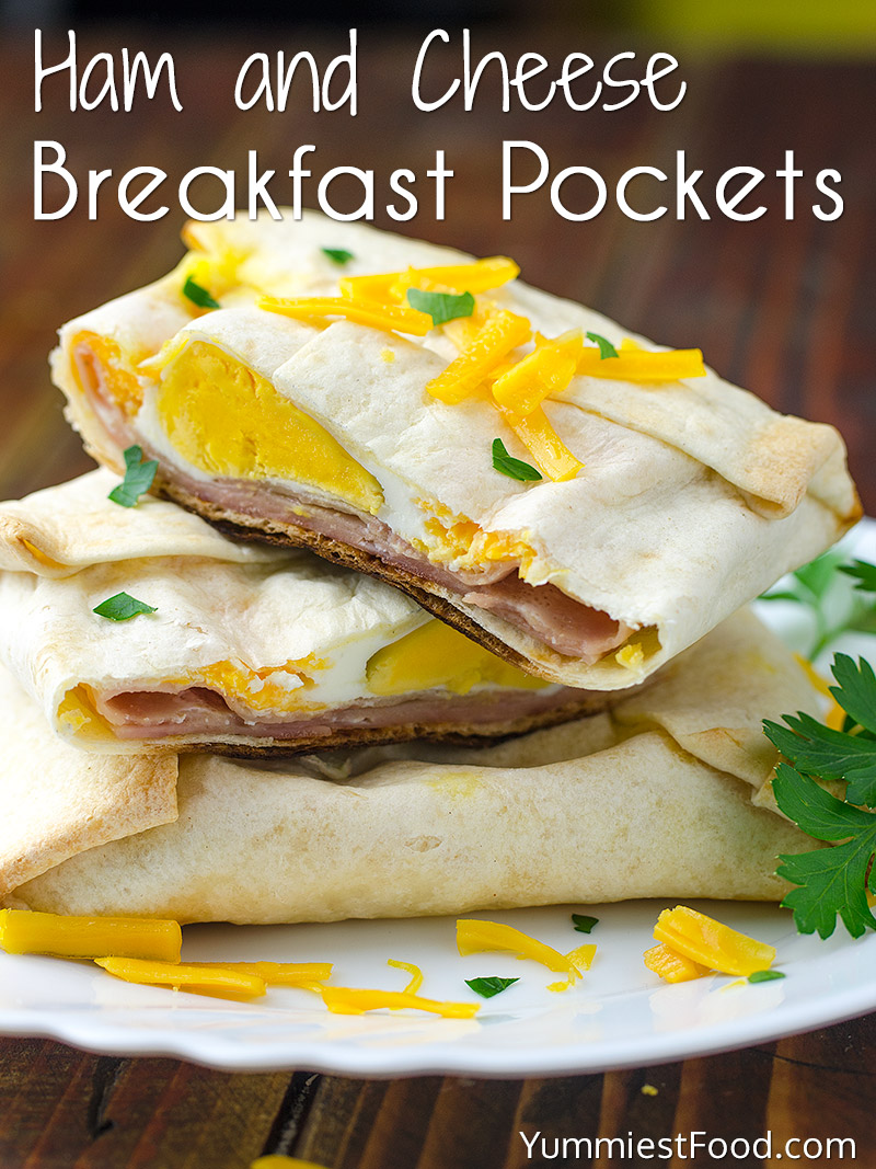 Easy Ham and Cheese Breakfast Pockets
