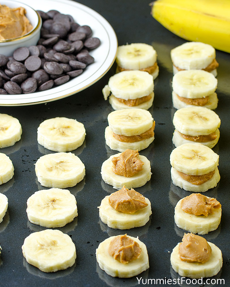 Healthy Peanut Butter Banana Bites - Making - Step 1