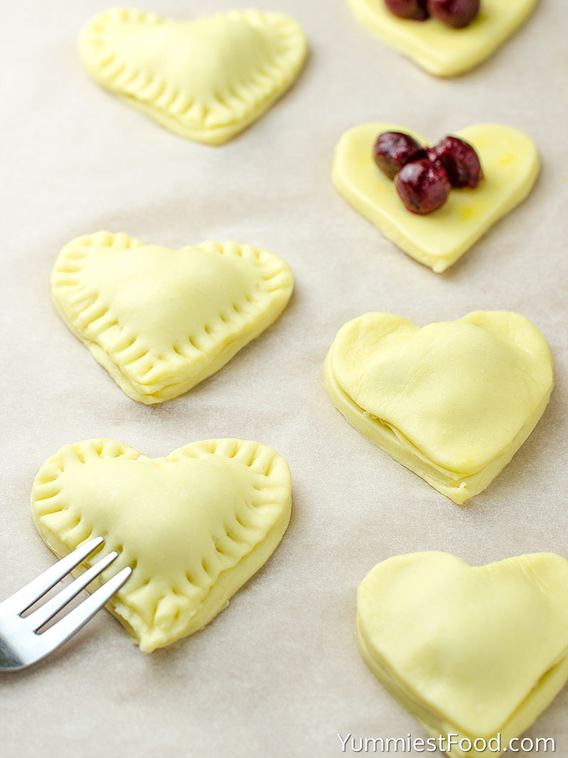 Valentine's Day Cherry Hand Pies Recipe - Making - Step 3