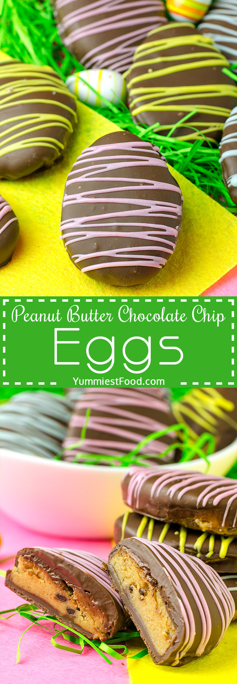 These cute, delicious and easy Peanut Butter Chocolate Chip Eggs are the perfect treat to indulge in this Easter