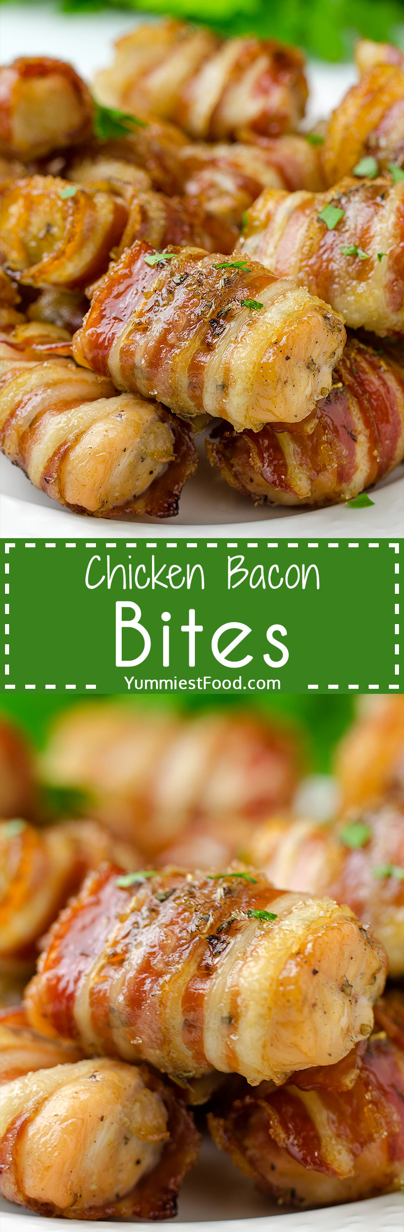 EASY AND SWEET CHICKEN BACON BITES - Easy way of preparing chicken and bacon