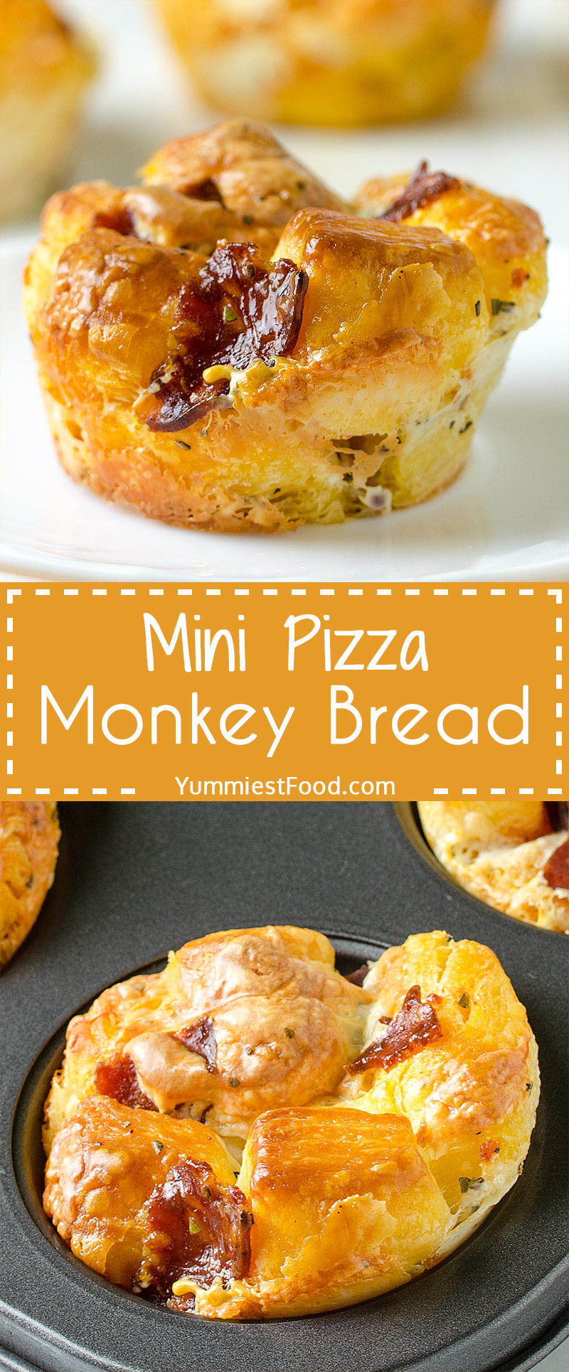 MINI PIZZA MONKEY BREAD – Simple Pizza Monkey Bread bites