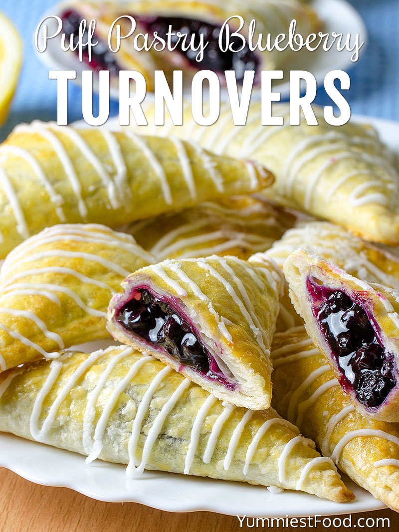 Easy Puff Pastry Blueberry Turnovers Recipe