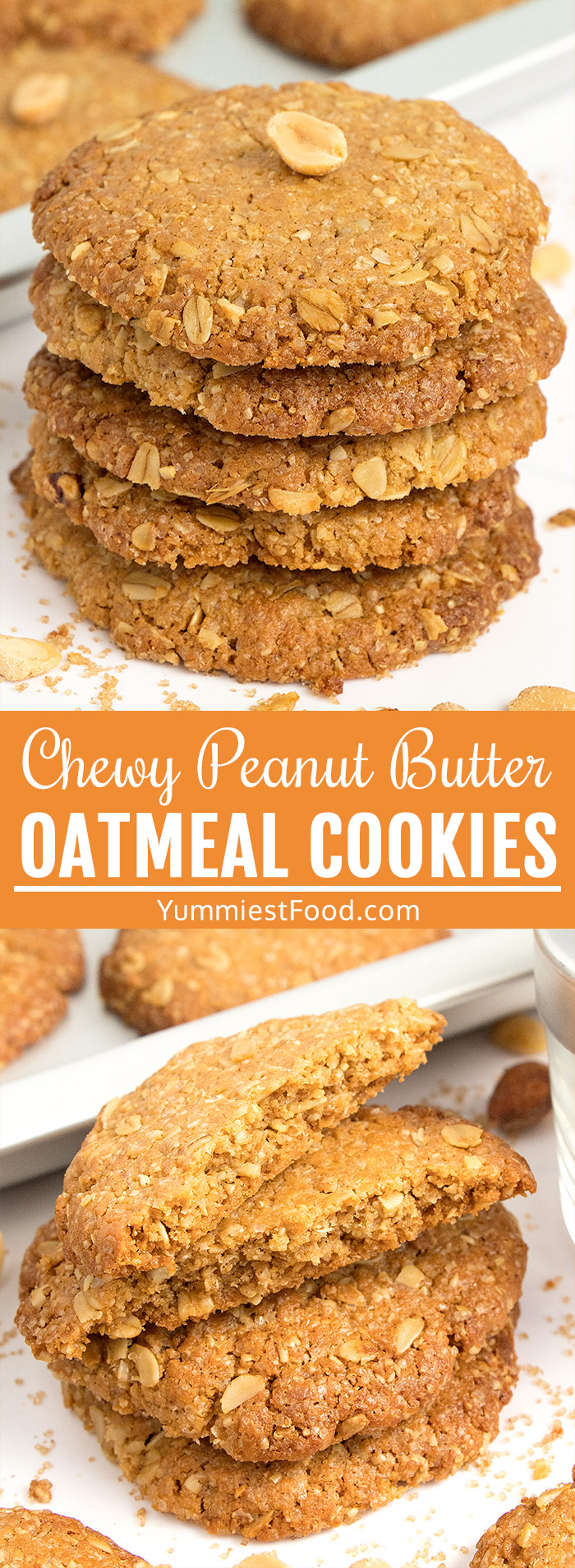 Chewy Peanut Butter Oatmeal Cookies - so tasty, so there’s no doubt why they are favorite among the children