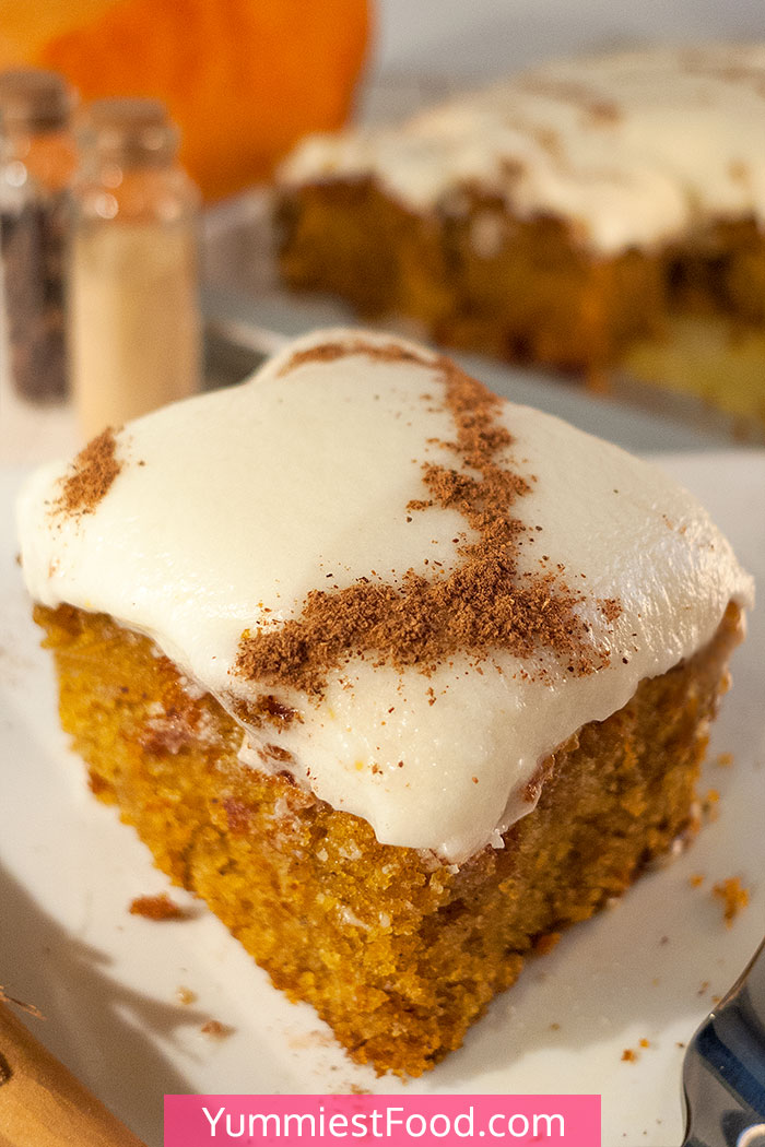 Pumpkin Sugar Cookie Bars with Cream Cheese Frosting Recipe