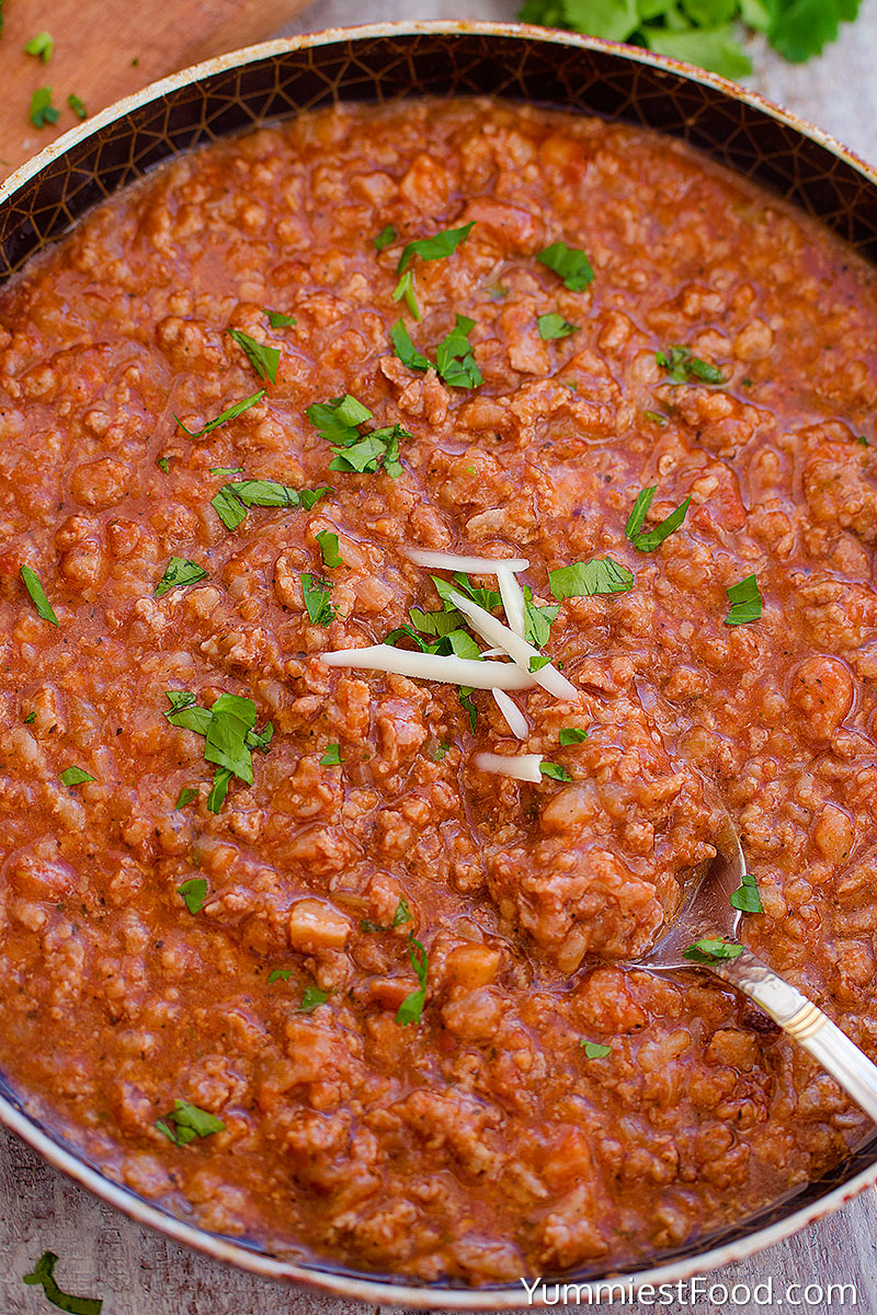 Bolognese Sauce – Recipe from Yummiest Food Cookbook