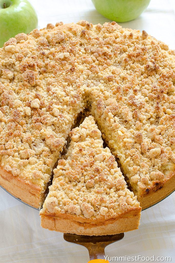Caramel Apple Crumb Cake Recipe from Yummiest Food Cookbook