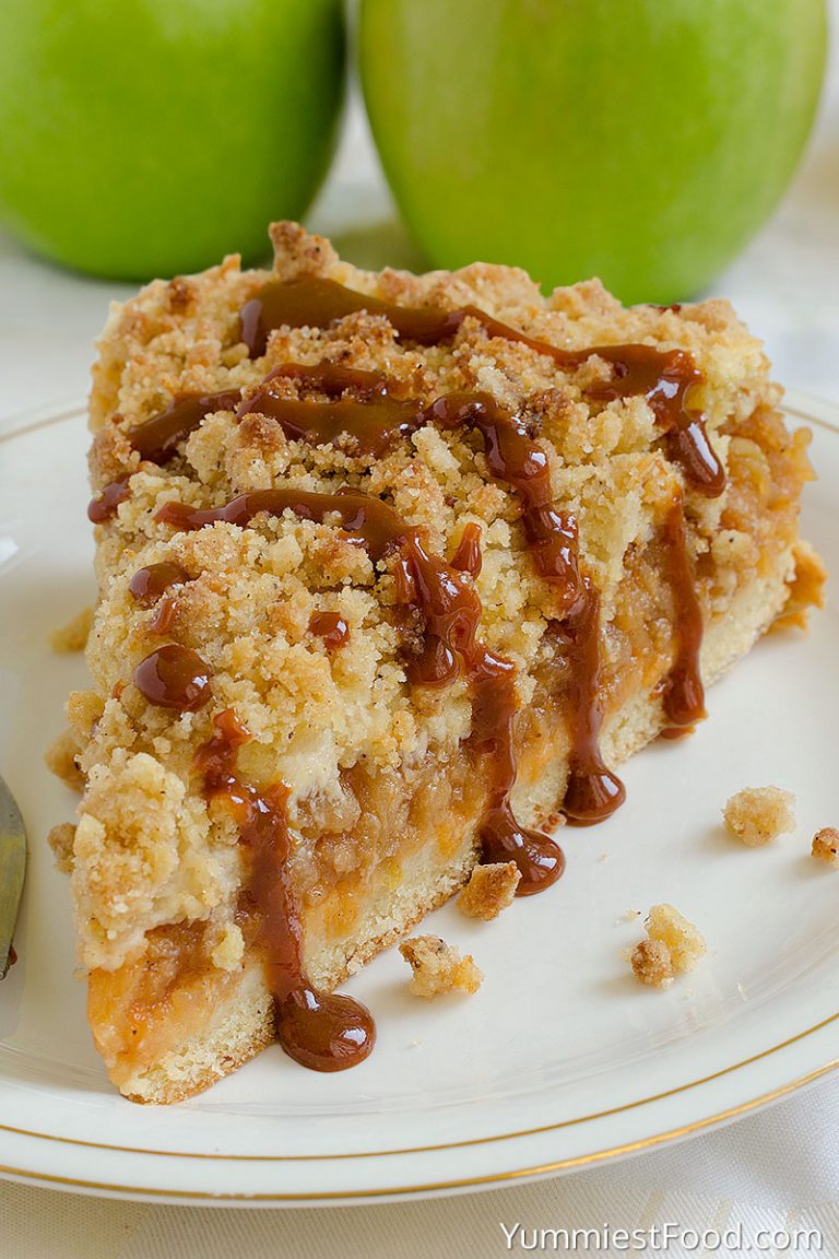 Caramel Apple Crumb Cake – Recipe from Yummiest Food Cookbook