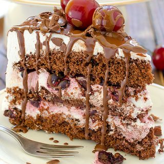Cherry Chocolate Cake - Featured Image