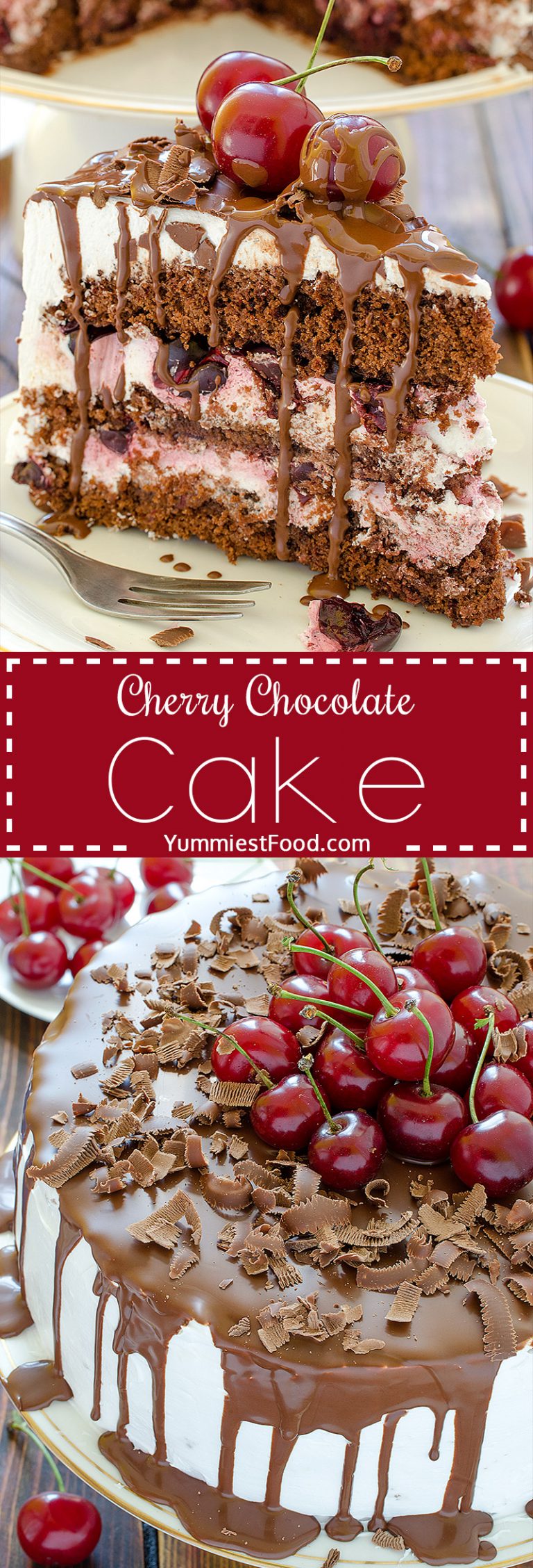 Cherry Chocolate Cake Recipe From Yummiest Food Cookbook