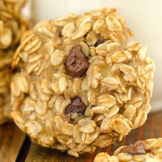 Banana Chocolate Chip Oatmeal Cookies - Featured Image