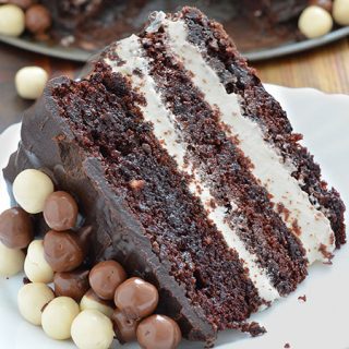 Chocolate Layer Cake with Cream Cheese Filling - Featured Image