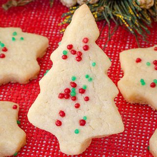 Christmas Shortbread Cookies - Featured Image