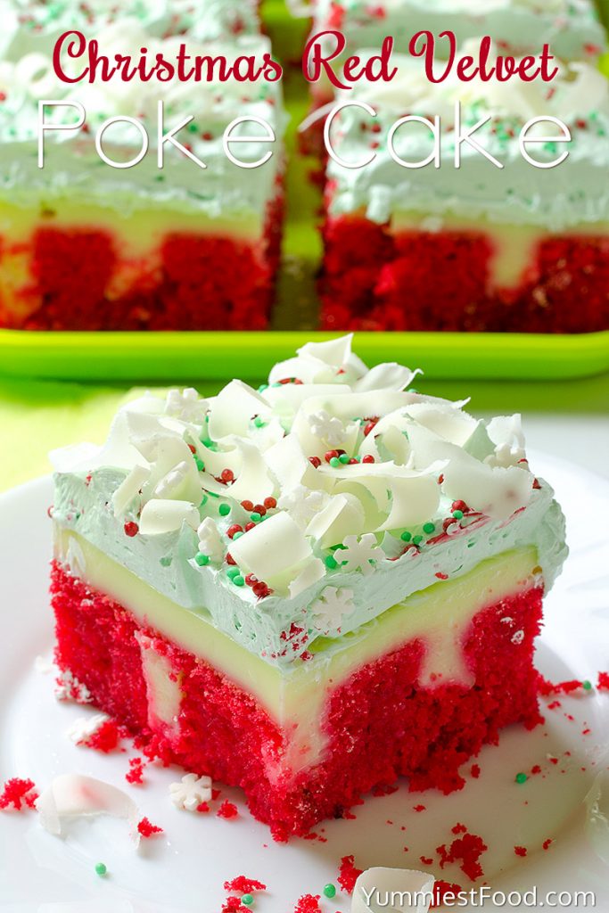 Christmas Red Velvet Poke Cake – Recipe from Yummiest Food Cookbook