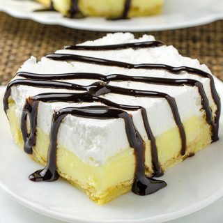 Vanilla Cream Puff Cake or Eclair Cake - Featured Image