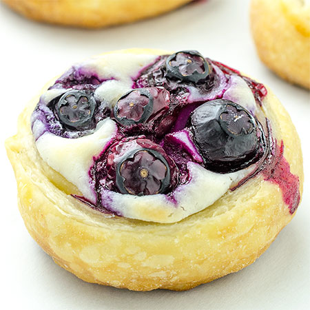 Blueberry Cream Cheese Croissant Puff – Recipe from Yummiest Food Cookbook