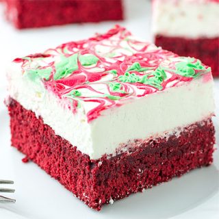 Christmas Red Velvet Cheesecake Brownies - Featured Image