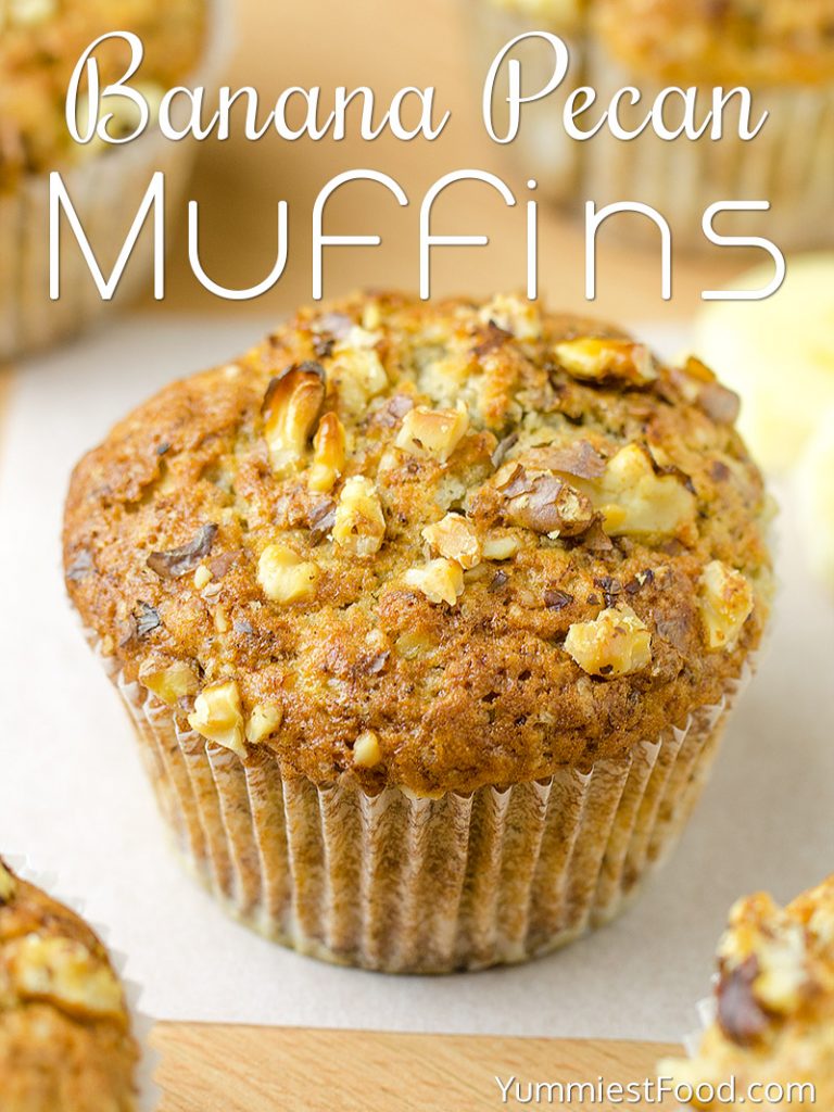 Banana Pecan Muffins – Recipe From Yummiest Food Cookbook