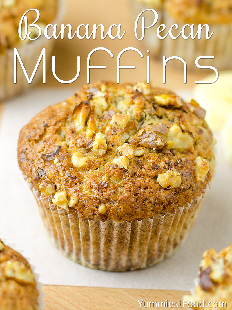 Banana Pecan Muffins - Rezept aus Yummiest Food Cookbook | Micro Blogs