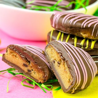 Easter Peanut Butter Chocolate Chip Eggs - Featured Image