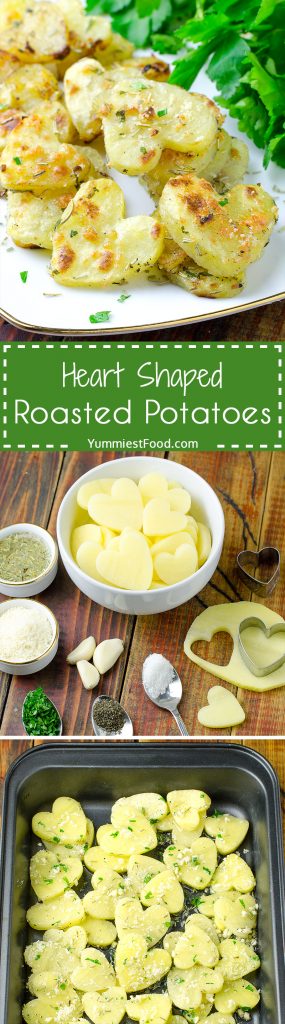 Heart Shaped Roasted Potatoes – Recipe from Yummiest Food Cookbook