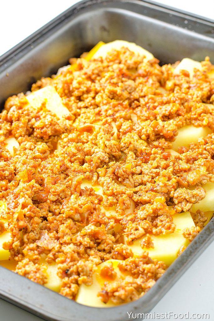 Hamburger Potato Cheese Casserole Recipe from Yummiest Food Cookbook