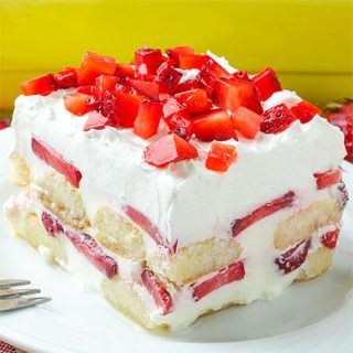 No Bake Strawberry Tiramisu Recipe - Featured Image