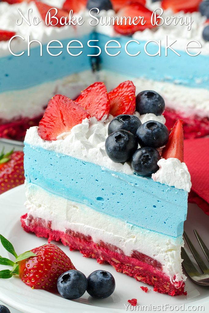 No Bake Summer Berry Cheesecake Recipe From Yummiest Food Cookbook