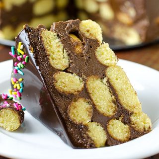 Chocolate Buttercream Donut Cake Recipe - Featured Image
