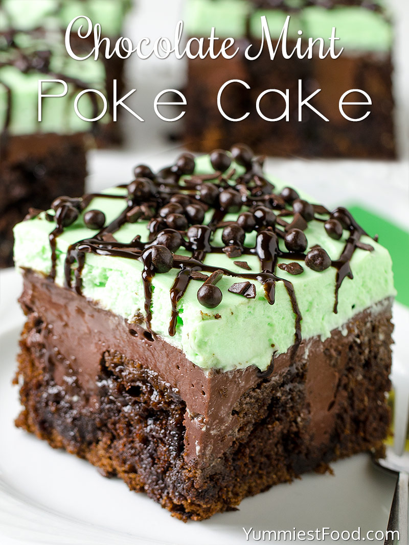 Chocolate Mint Poke Cake Recipe