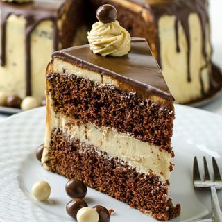 Chocolate Mocha Layer Cake - Featured Image