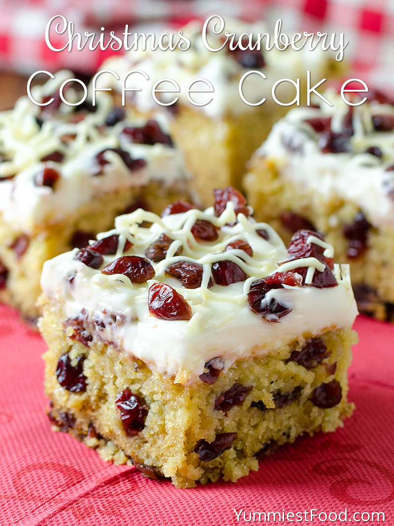 Christmas Cranberry Coffee Cake - Recipe from Yummiest Food Cookbook
