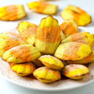 Easy Candy Corn Madeleine Recipe - Featured Image