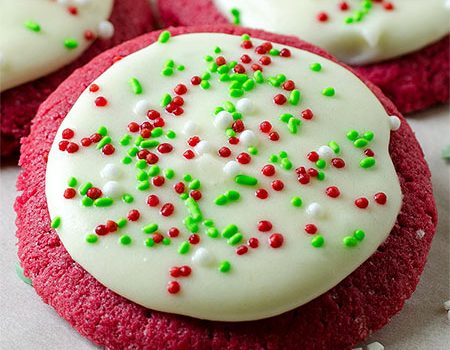Christmas Red Velvet Sugar Cookie