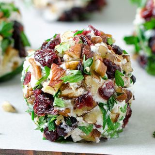 Cranberry Pecan Goat Cheese Balls Recipe - Featured Image