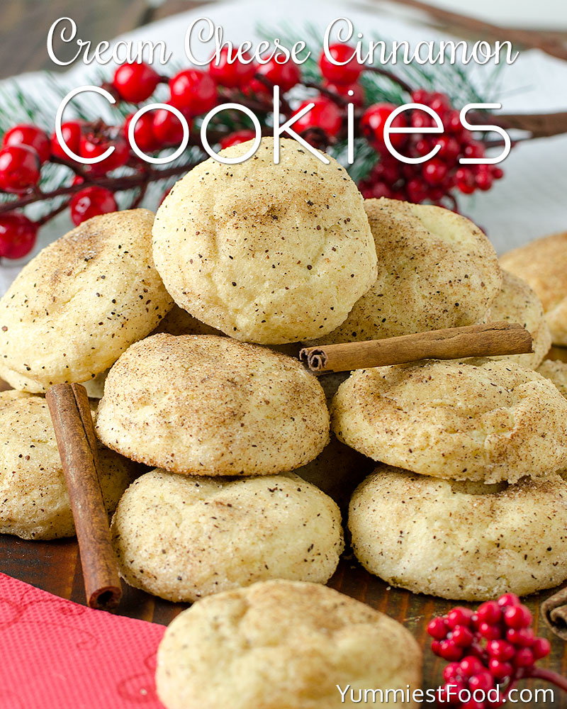 Easy Cream Cheese Cinnamon Christmas Cookies – Recipe from Yummiest ...
