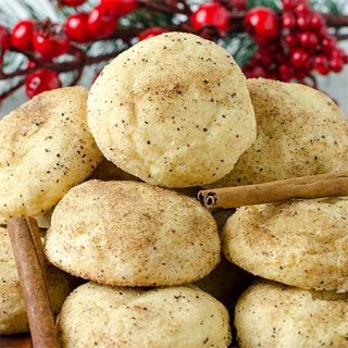 Easy Cream Cheese Cinnamon Christmas Cookies Recipe - Featured Image