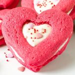 Valentines Red Velvet Sandwich Sugar Cookies Recipe - Featured Image
